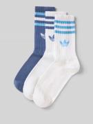 adidas Originals Socken mit Logo im 3er-Pack in Blau, Größe 34-36