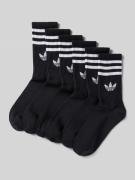 adidas Originals Socken mit Logo im 6er-Pack in Black, Größe 39/42