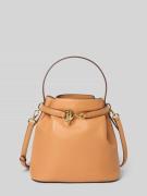 Lauren Ralph Lauren Bucket Bag aus echtem Rindsleder in Hellbraun, Grö...
