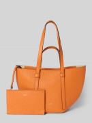 Abro Handtasche mit Label-Detail Modell 'COSMO' in Orange, Größe 1