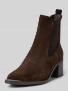 Tamaris Chelsea Boots aus Veloursleder in Dunkelbraun, Größe 36