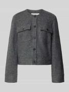 Marc O'Polo Taillierter Kurzblazer aus Viskose-Woll-Mix in Dunkelgrau ...