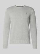 Polo Ralph Lauren Strickpullover mit gerippten Abschlüssen in Offwhite...