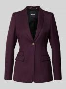 BOSS Taillierter Blazer aus Woll-Mix Model 'JUICYLARA2' in Aubergine, ...