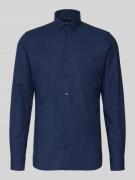 OLYMP Level Five Slim Fit Businesshemd aus Baumwoll-Mix in Marine, Grö...