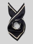 Tommy Hilfiger Seidentuch mit Logo-Schriftzug in Marine, Größe 1