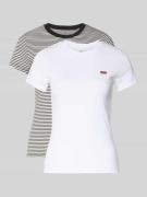 Levi's® T-Shirt mit Label-Detail im 2er-Pack in Weiss, Größe L