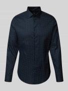 Jake*s Regular Fit Business-Hemd mit Kentkragen in Marine, Größe 41/42