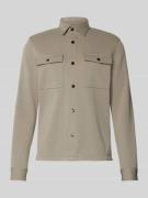 MCNEAL Hemdjacke mit Druckknopfleiste in Mud, Größe L