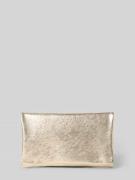 Abro Clutch aus echtem Leder Modell 'Mimosa' in Gold, Größe 1