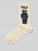 Polo Ralph Lauren Socken mit Label-Motiv-Print in Offwhite, Größe 36-4...