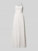 Laona Brautkleid mit Spitzenbesatz in Offwhite, Größe 34