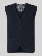 Fynch-Hatton Weste in Strick-Optik in Marine, Größe L
