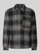 MCNEAL Hemdjacke mit Brusttasche in Black, Größe S