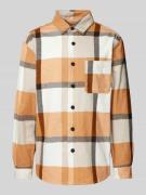 MCNEAL Regular Fit Freizeithemd mit Kentkragen in Terra, Größe XL