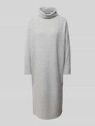 Soyaconcept Strickkleid mit Rollkragen in Hellgrau Melange, Größe XS