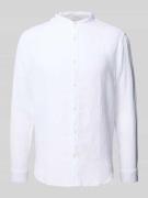 FIL NOIR Regular Fit Businesshemd aus reinem Leinen Modell 'ANCONA' in...