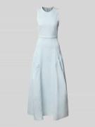 Ivy Oak Jeanskleid mit Fransen Modell 'MARCA ANN' in Bleu, Größe 36