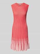 Ted Baker Knielanges Kleid mit Rundhalsausschnitt in Hellrot, Größe 36