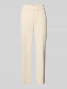 SEDUCTIVE Stoffhose mit Bundfalten Modell 'NANETTE' in Ecru, Größe 32