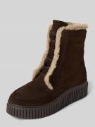 Marc O'Polo Stiefeletten aus reinem Rindsvelours in Dunkelbraun, Größe...