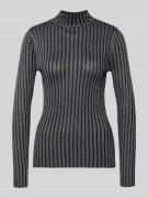 Soyaconcept Slim Fit Turtleneck-Pullover aus Viskose-Mix mit Stehkrage...