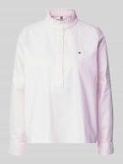 Tommy Hilfiger Comfort Fit Langarmbluse aus reiner Baumwolle in Rosa, ...