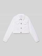 DANAMADE Regular Fit Jacke mit Pailettenbesatz in Ecru, Größe 122