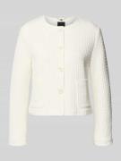 Marc Cain Blazer mit Rundhalsausschnitt in Offwhite, Größe 34