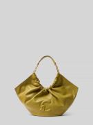 Coccinelle Henkeltasche mit Label-Detail in Oliv, Größe 1