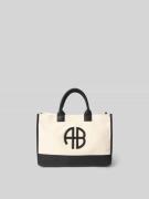 Anine Bing Tote Bag mit Logo-Detail in Beige, Größe 1