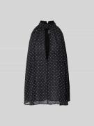 ROTATE Bluse mit floralem Allover-Print in Black, Größe 34