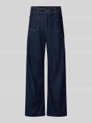 Mango Wide Leg Jeans mit Eingrifftaschen Modell 'JESSIE' in Jeansblau,...