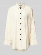 JAKE*S STUDIO WOMAN Hemdbluse mit Ziernähten in Ecru, Größe 38