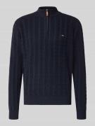 Fynch-Hatton Regular Fit Troyer aus reiner Baumwolle in Marine, Größe ...