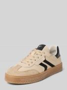 Tamaris Low Top Sneaker aus echtem Rindsleder in Beige, Größe 36