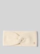 Fraas Kaschmirstirnband mit Label-Applikation in Offwhite, Größe 1