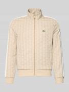 Lacoste Regular Fit Sweatjacke mit Baumwoll-Anteil in Offwhite, Größe ...