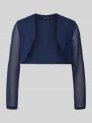 Swing Semitransparenter Bolero aus Chiffon in Dunkelblau, Größe 32