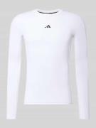 adidas Training Longsleeve mit Label-Print in Weiss, Größe L