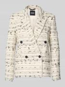 BOSS Slim Fit Longblazer aus Baumwoll-Mix Modell 'JALETO9' in Offwhite...