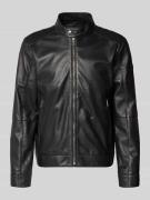 JOOP! Collection Lederjacke mit Reißverschluss Modell 'ASON' in Black,...