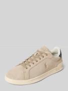 Polo Ralph Lauren Low Top Sneaker aus echtem Rindsvelours in Beige, Gr...