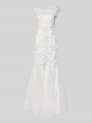 Mascara Brautkleid im Meerjungfrau-Stil in Offwhite, Größe 32