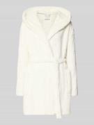 Schiesser Bademantel mit Eingrifftaschen in Offwhite, Größe L