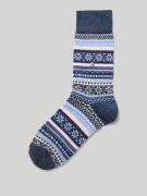 Burlington Wollsocken aus Schurwoll-Mix mit Logo-Applikation Modell 'I...