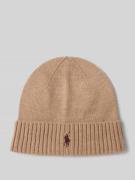 Polo Ralph Lauren Beanie aus Wolle mit Label-Stitching in Camel, Größe...