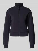 Guess Activewear Regular Fit Sweatjacke aus Viskose-Mix in Graphit, Gr...