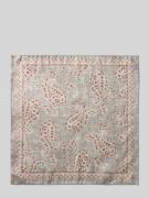 Verugia Einstecktuch aus reiner Seide in Mittelgrau, Größe 1