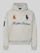 Polo Ralph Lauren Hoodie mit Label-Stitchings und Känguru-Tasche in He...
